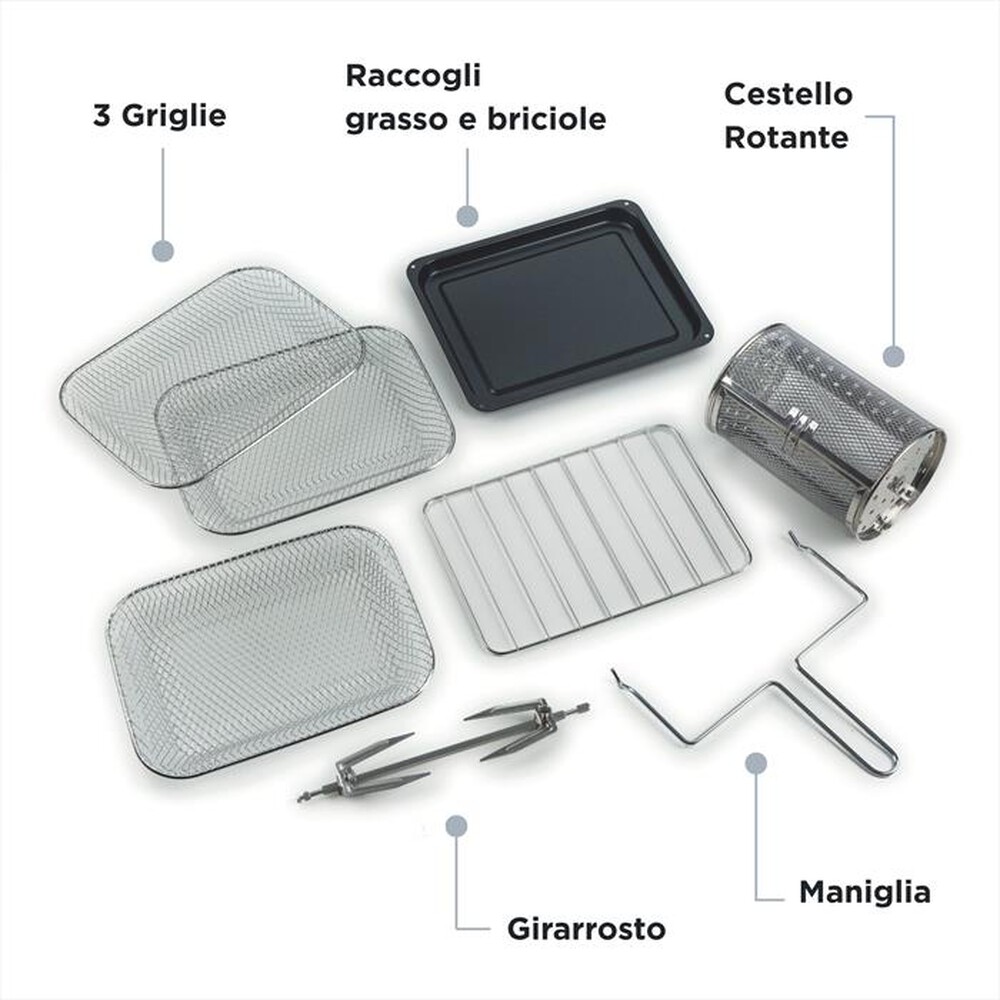 Immagine del prodotto ARIETE - 4632 VINTAGE FRIGGITRICE AD ARIA E FORNO 16L-Verde