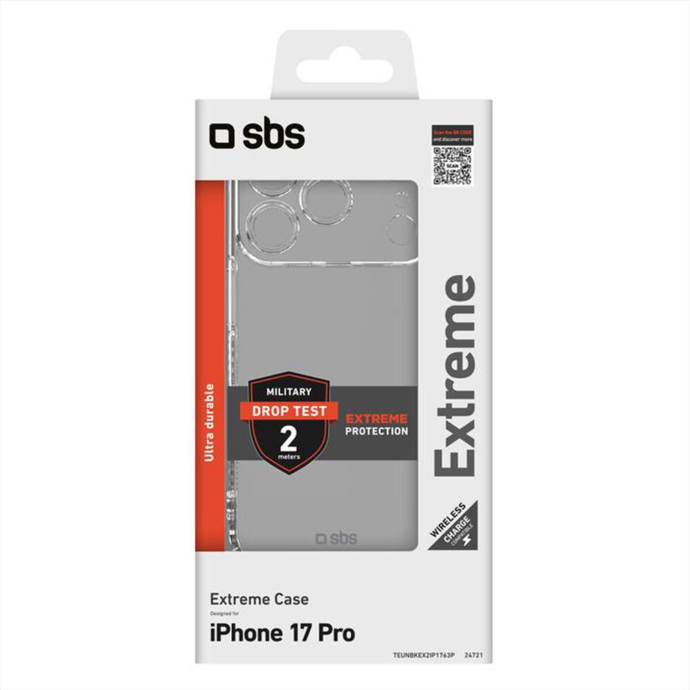 Immagine del prodotto SBS - Cover Extreme 2 per iPhone 17 Pro-Trasparente