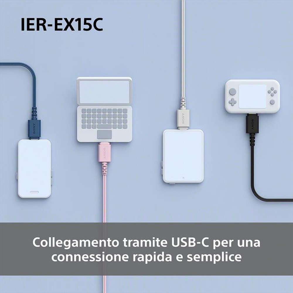 Immagine del prodotto SONY - Auricolari a cavo IEREX15CW.CE7-Bianco