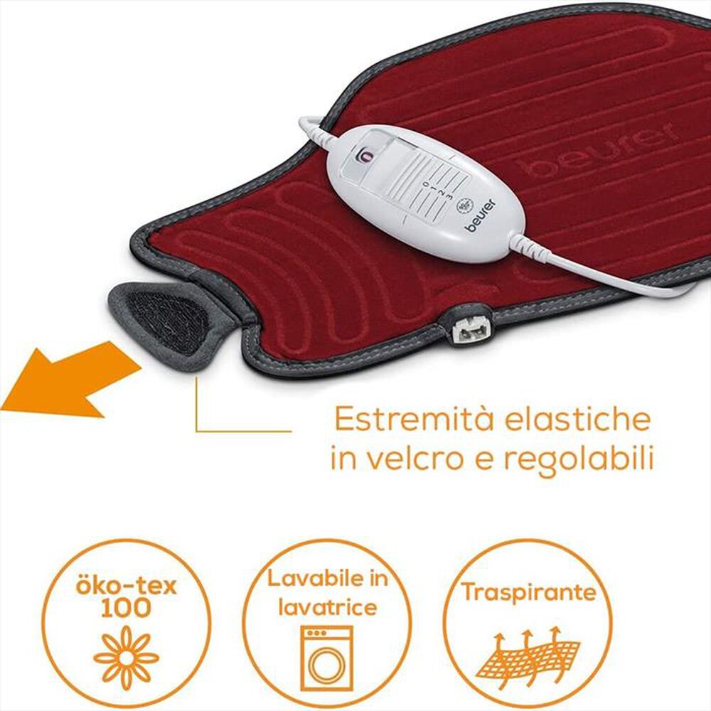 Immagine del prodotto BEURER - Termoforo singolo HK 55 EASYFIX-Grigio, Rosso