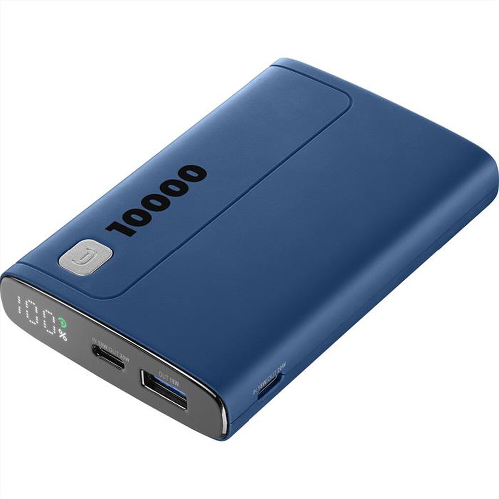 Immagine del prodotto CELLULARLINE - Caricabatterie Portatile PBDISPL01PD10000B-Blu