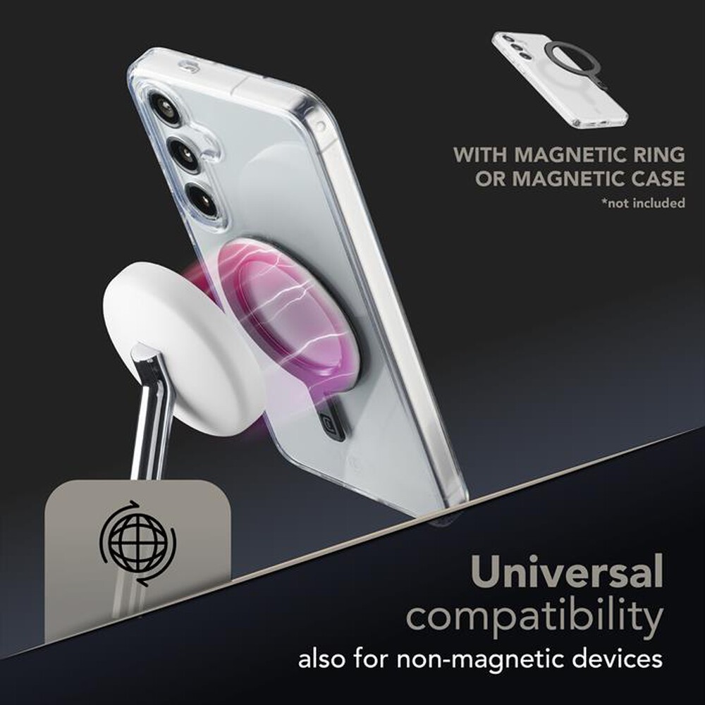 Immagine del prodotto CELLULARLINE - Station ricarica wireless 2in1 MAG DUO QI2.2 25W-Bianco
