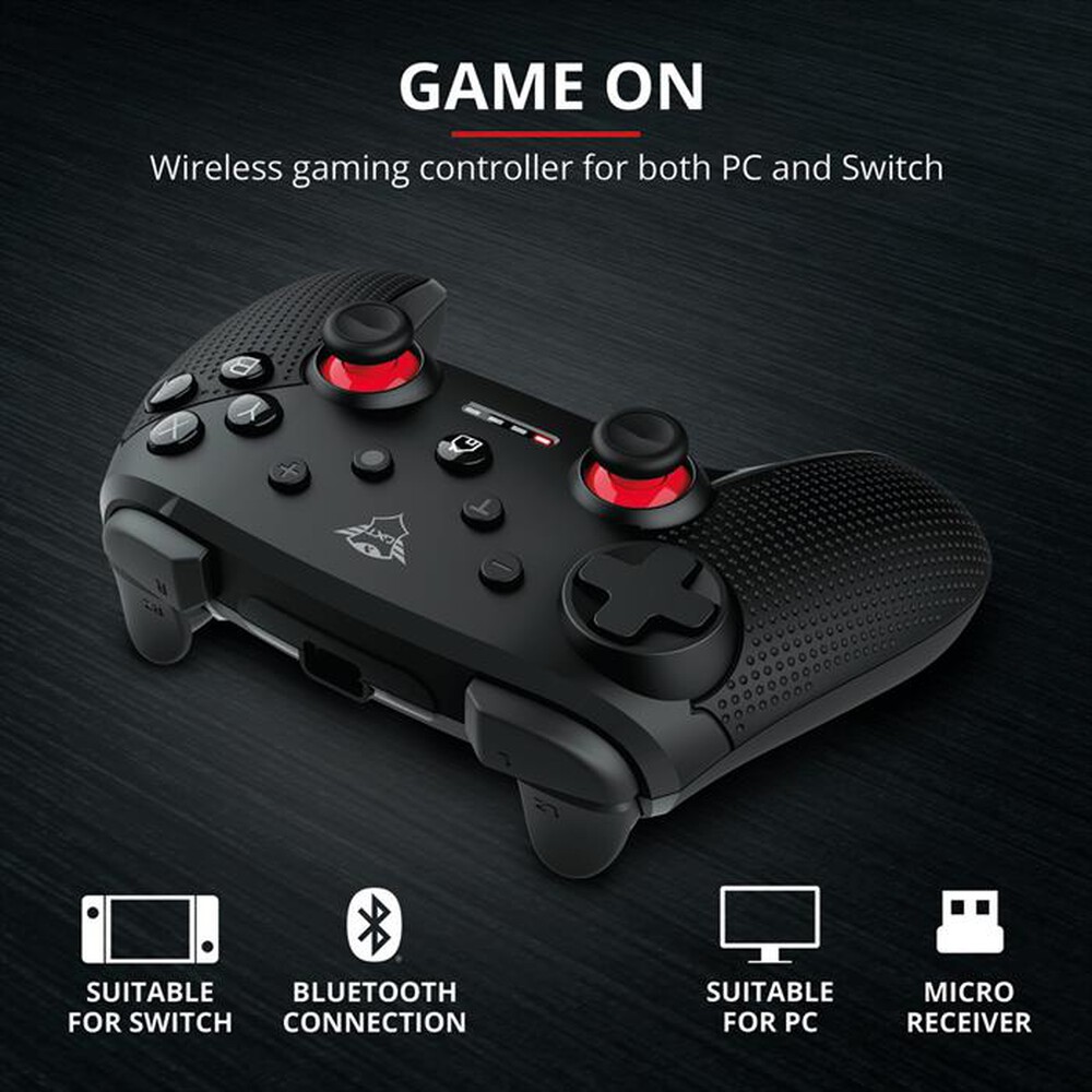 Immagine del prodotto TRUST - GXT1230 MUTA WIRELESS CONTROLLER-Black/Red