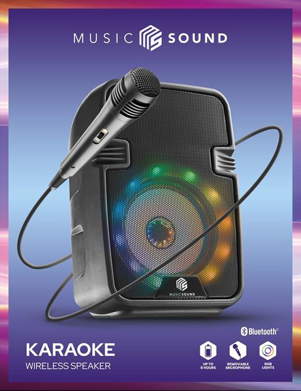 Immagine del prodotto CELLULARLINE - Speaker Bluetooth KARAOKE BTSPKMSKARAOKEK