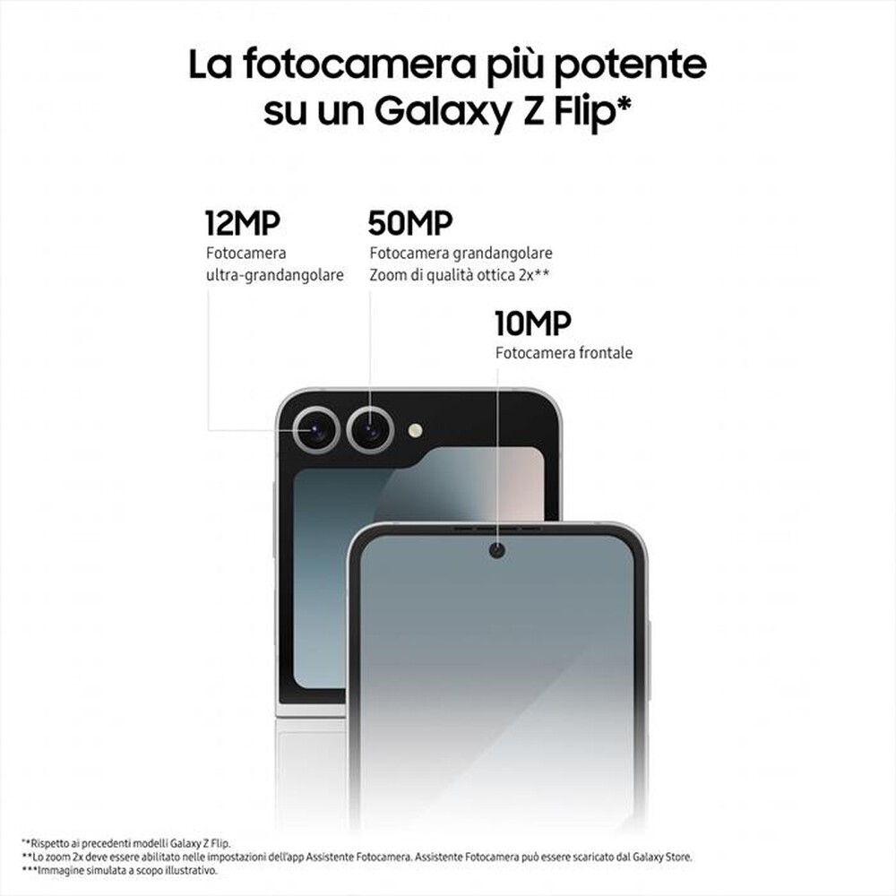 Immagine del prodotto SAMSUNG - Galaxy Z Flip6 12+512GB-Silver Shadow