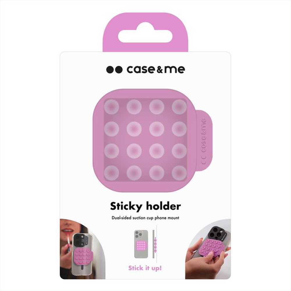 Immagine del prodotto CASEME - Supporto in silicone a ventosa CMSILSUCTION3-Rosa