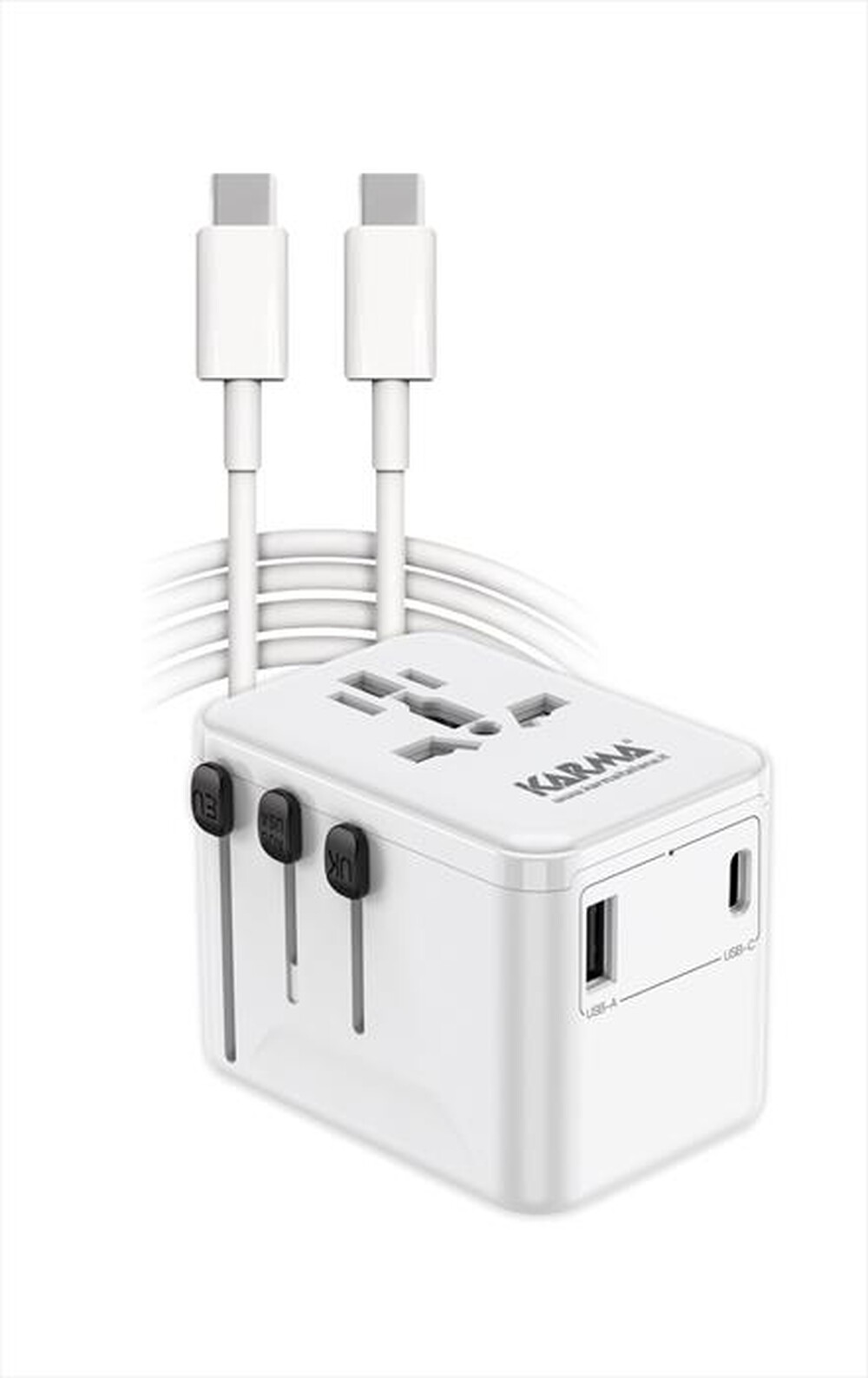 Immagine del prodotto KARMA - Adattatore da viaggio CC9602USBC-Bianco