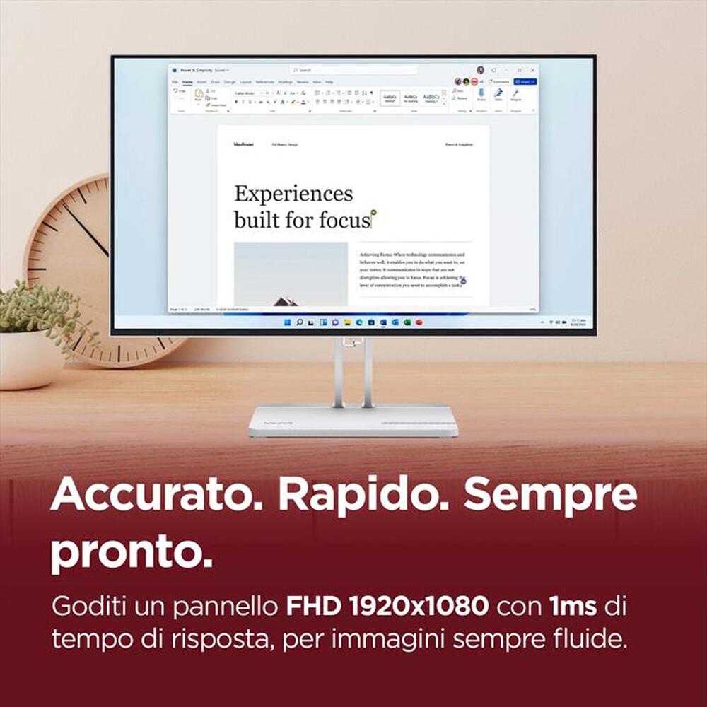 Immagine del prodotto LENOVO - Monitor WLED FHD 27" L27-4C 67DEKAC1IT-Cloud Grey