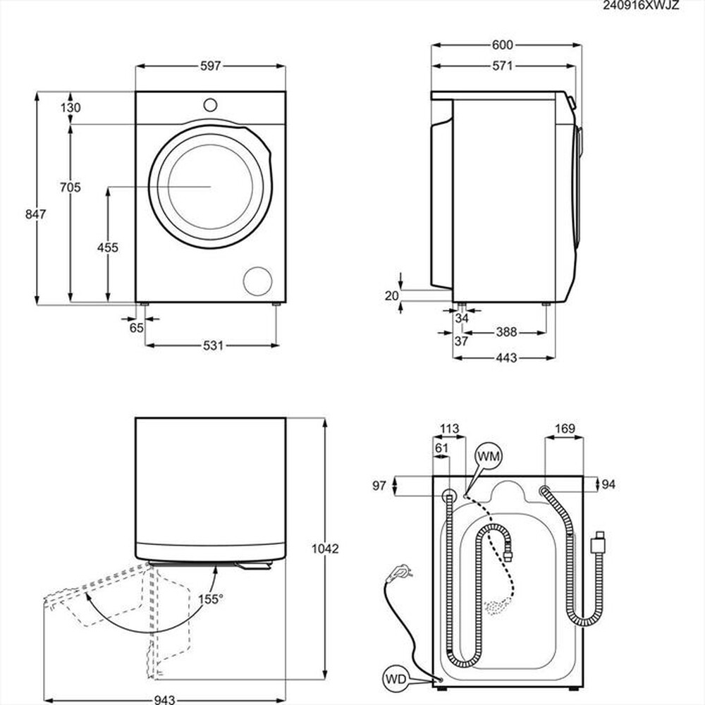 Immagine del prodotto ELECTROLUX - Lavasciuga EW7W495G 9/5 Kg Classe D-Bianco