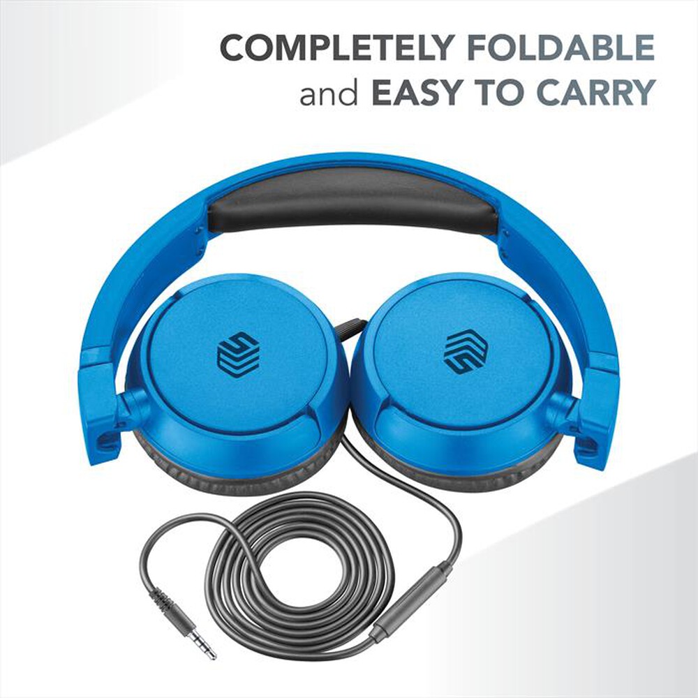 Immagine del prodotto CELLULARLINE - Cuffie a padiglione chiuso MUSICSOUNDFULLCB-Blu