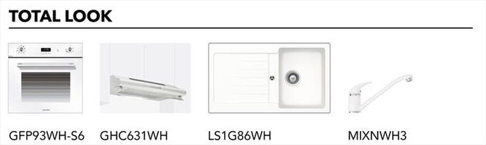 Immagine del prodotto GLEM GAS - Piano cottura a gas GV64WH 60cm-Bianco Lucido