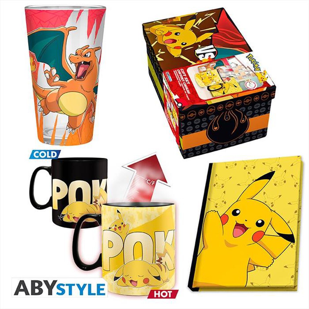 Immagine del prodotto ABYSSE - POKEMON- SET BICCHIERE L+TAZZA + QUADERNO "PIKACHU-multicolore