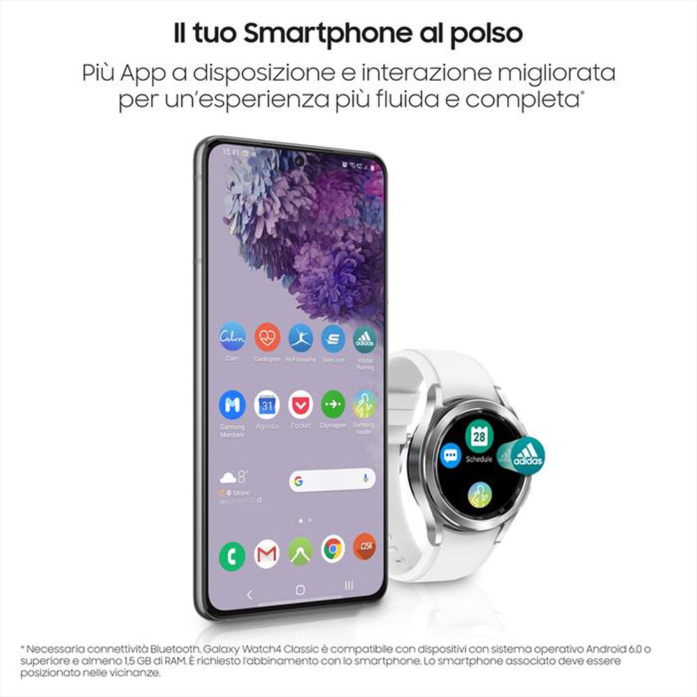 Immagine del prodotto SAMSUNG - GALAXY WATCH4 CLASSIC 42MM BT-Silver