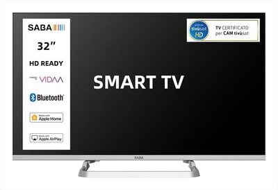 SABA - Smart TV LED HD READY 32" SA32SM10VDA-LIGHT GRAY