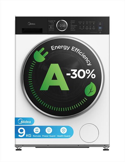 MIDEA - Lavatrice MF205W90BA30/W-IT 9Kg Classe A-Bianco