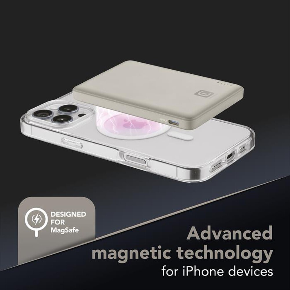 Immagine del prodotto CELLULARLINE - POWER BANK MAGSAFE 5000-Beige