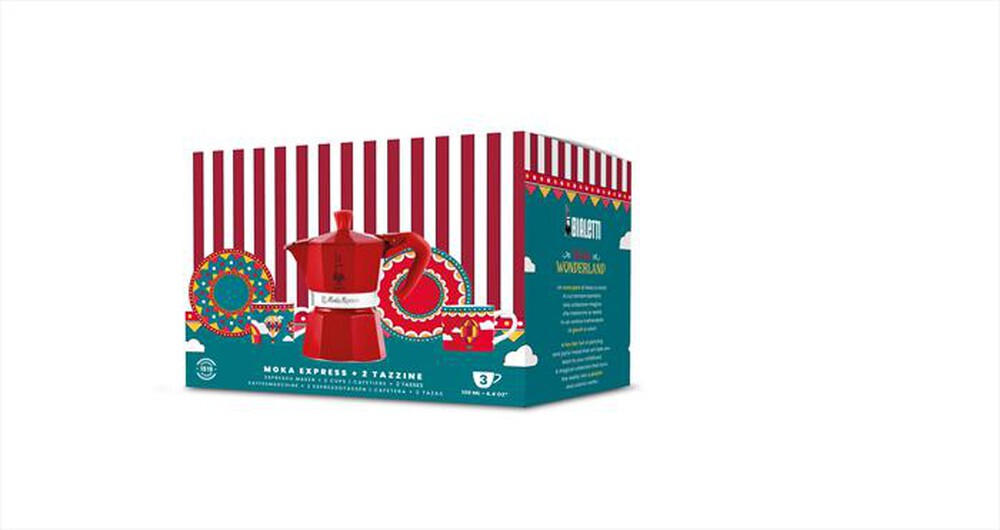 Immagine del prodotto BIALETTI - SET MOKA EXP 3TZ ROSSA+2TAZZIN-rosso