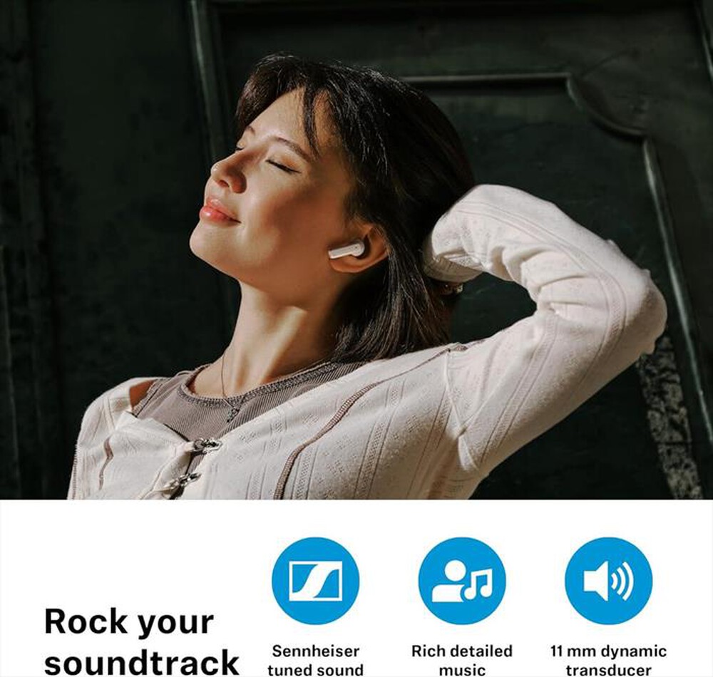 Immagine del prodotto SENNHEISER - True Wireless OPEN Auricolari ACCENTUM TW OPEN-CREAM