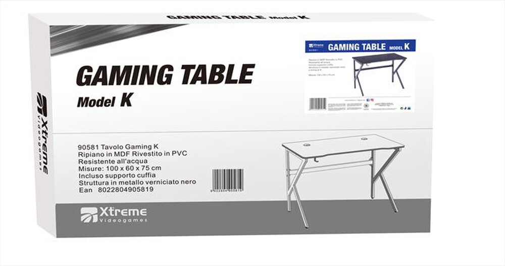 Immagine del prodotto XTREME - TAVOLO GAMING K-NERO