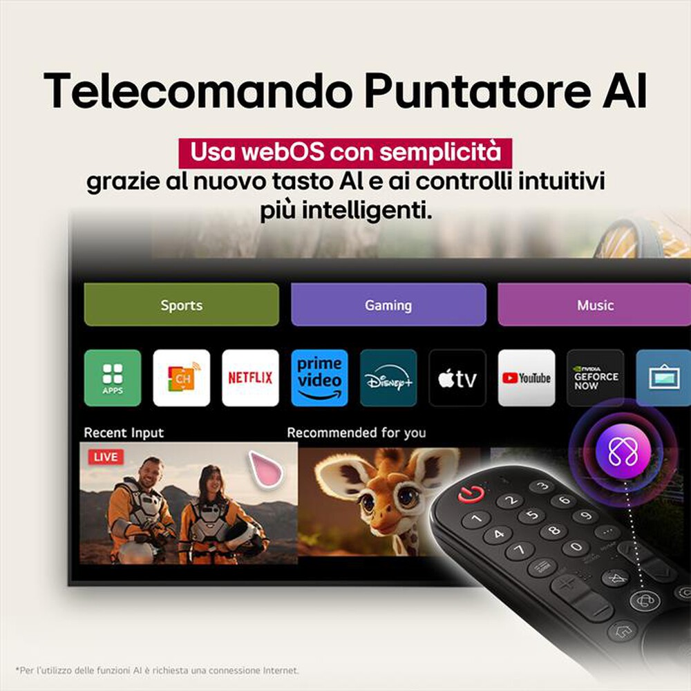 Immagine del prodotto LG - Smart TV Nanocell UHD 4K 86" 86NANO81A6A-Nero