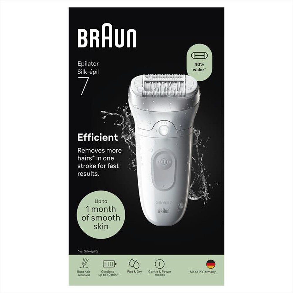Immagine del prodotto BRAUN - Epilatore Wet & Dry LEGEPIL SE7-000 BOX MN-ARGENTO