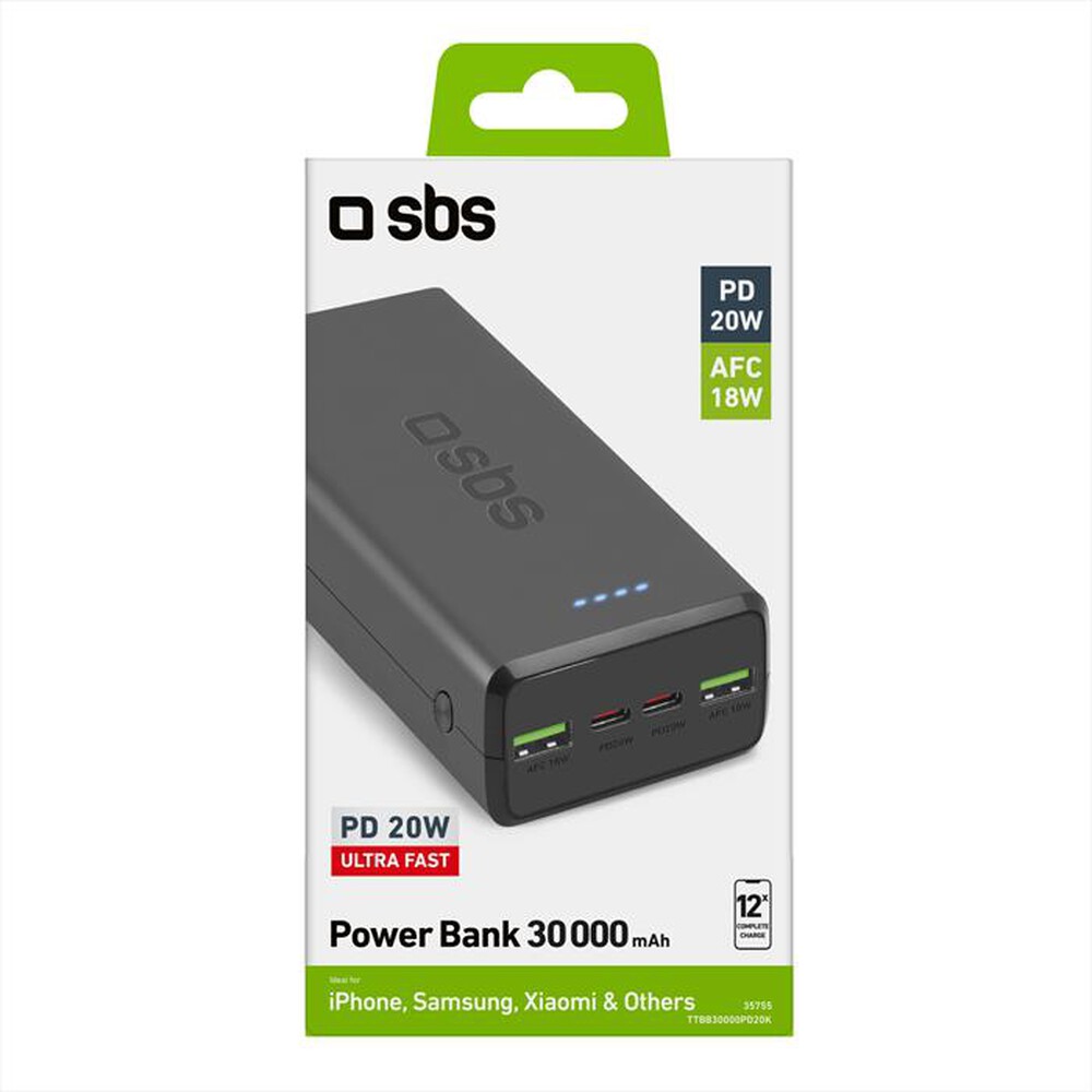 Immagine del prodotto SBS - Powerbank TTBB30000PD20K-Nero