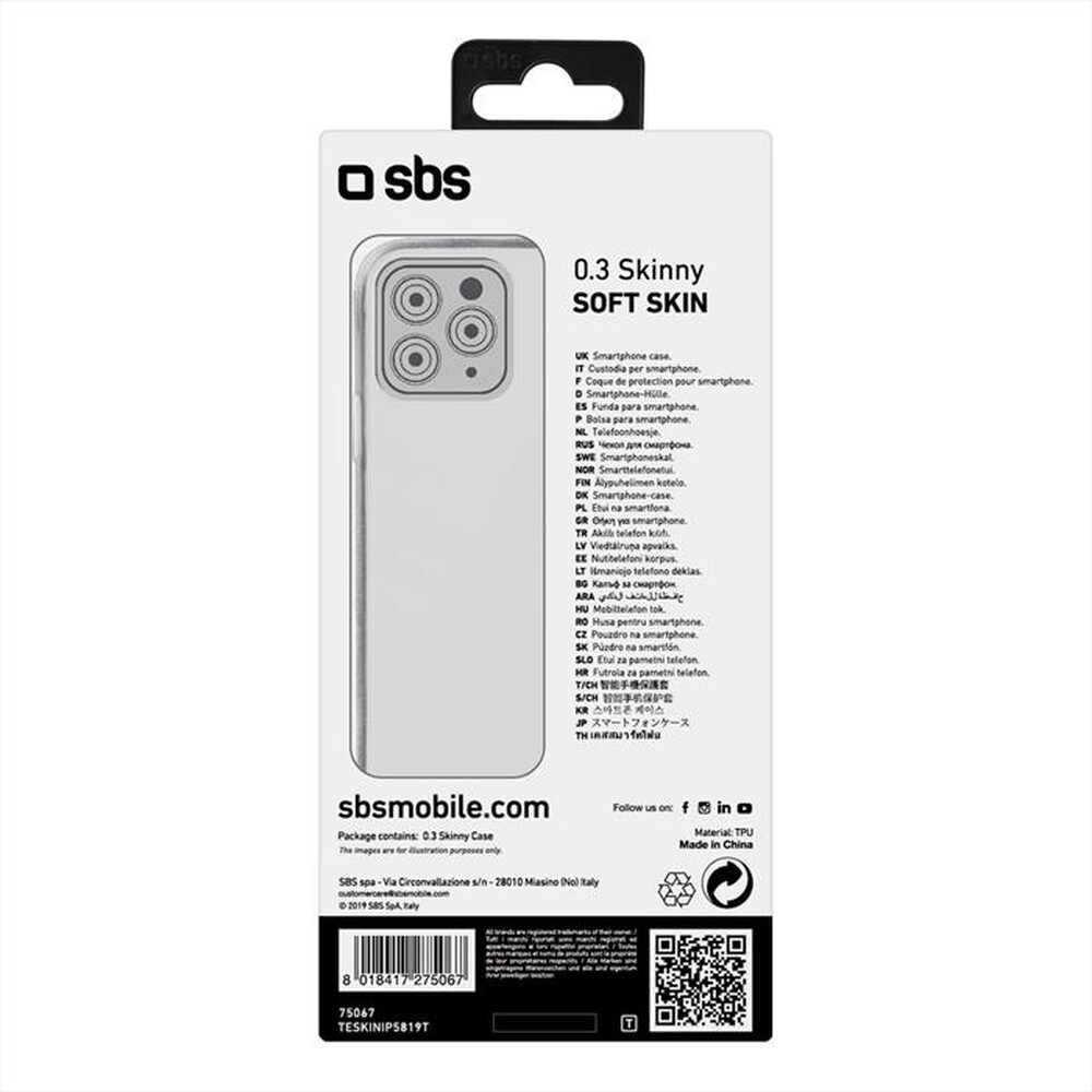 Immagine del prodotto SBS - TESKINIP5819T-Trasparente