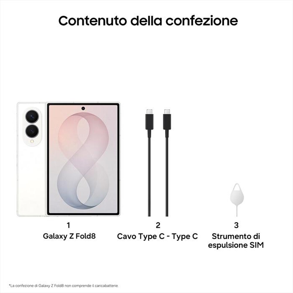 Immagine del prodotto SAMSUNG - Galaxy Z Fold8 12+256GB-Cream