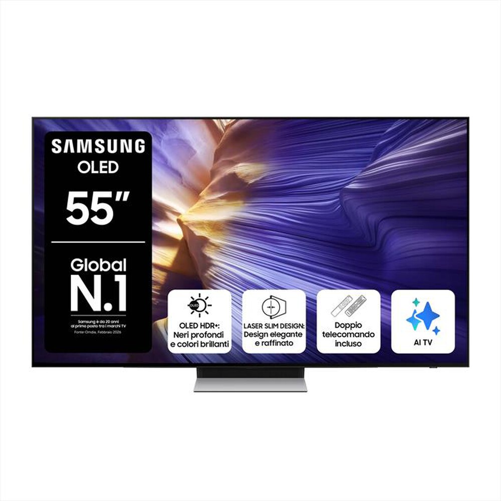 Immagine del prodotto SAMSUNG - Smart TV OLED UHD 4K 55" QE55S90FAEXZT-Graphite Black