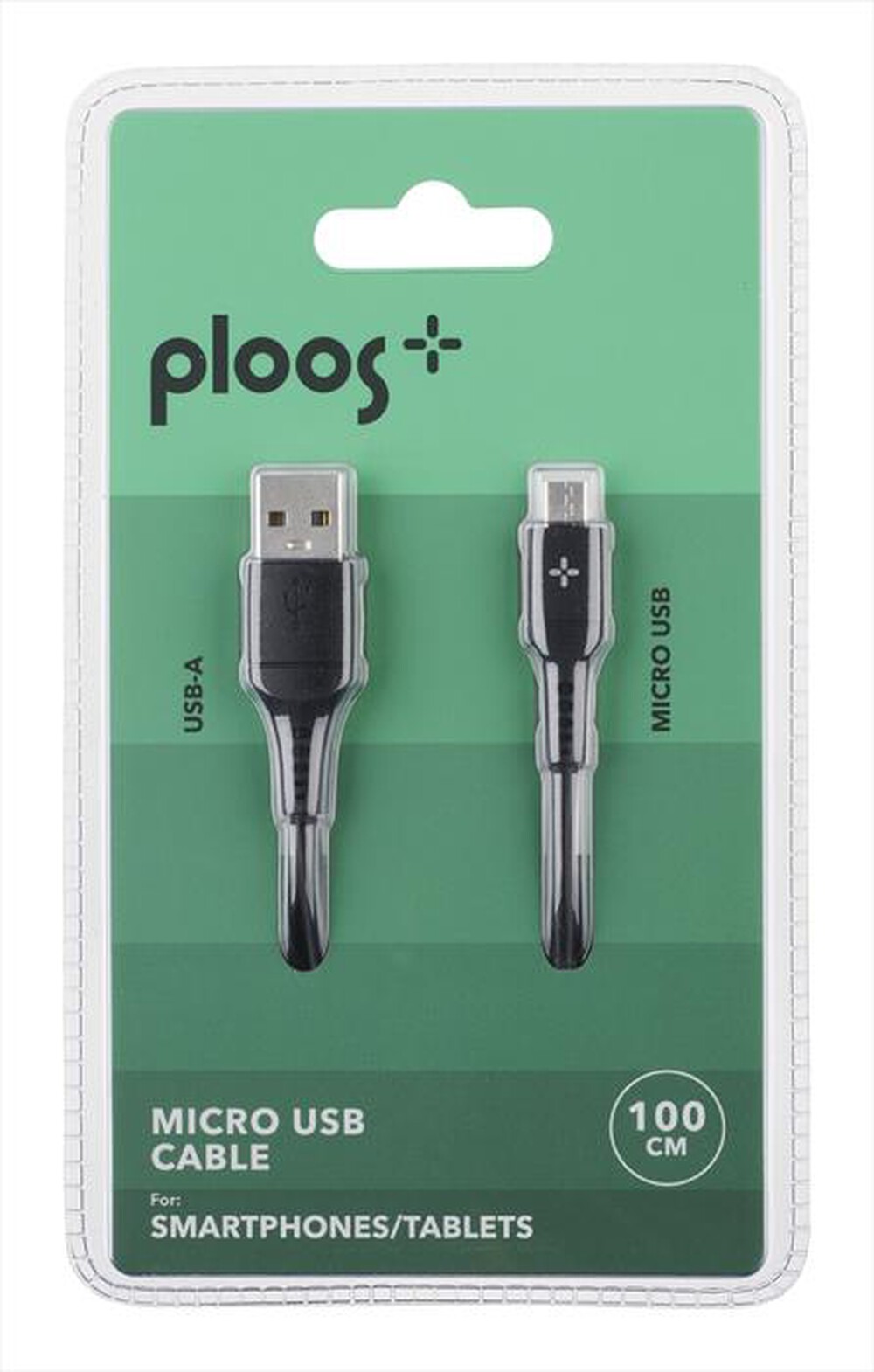 Immagine del prodotto PLOOS - Cavo Micro USB da 1 metro-Nero