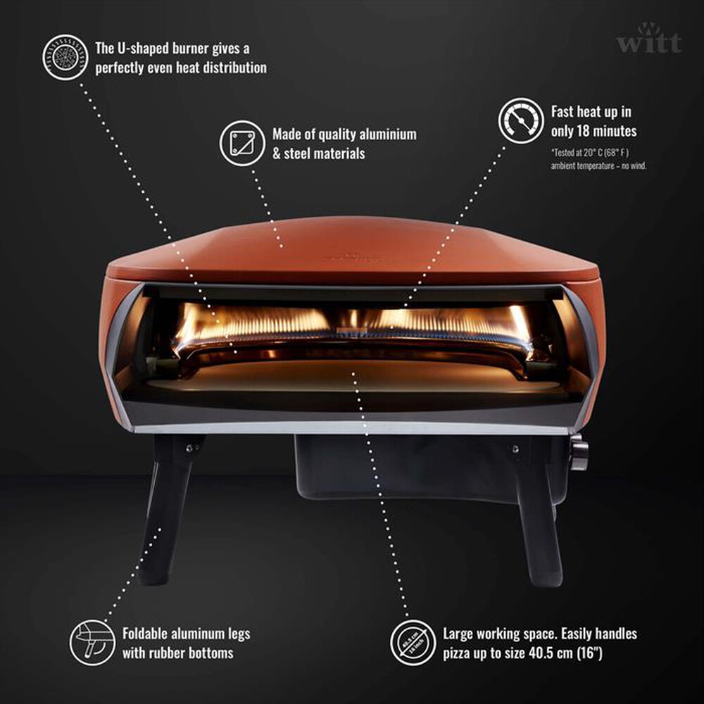 Immagine del prodotto WITT - Forno pizza da esterno ETNA FERMO-Orange