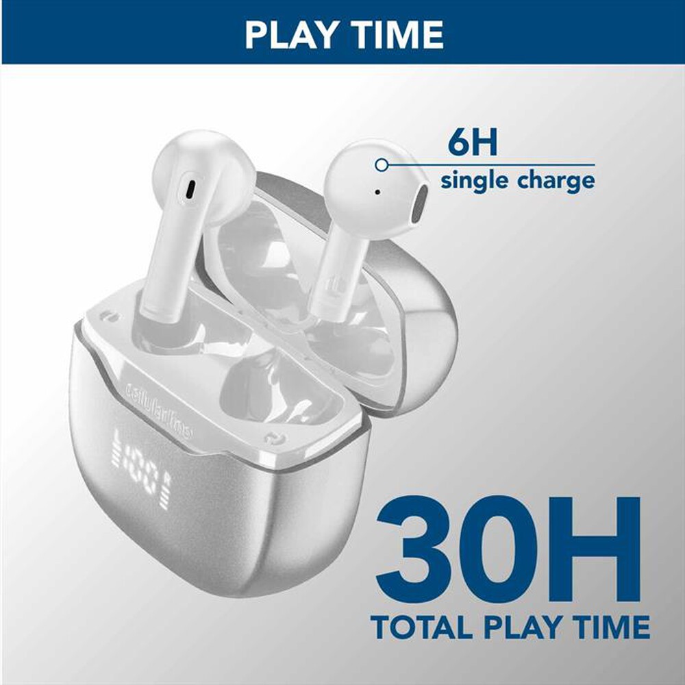 Immagine del prodotto CELLULARLINE - Auricolare bluetooth BTCOREPROTWSW-Bianco