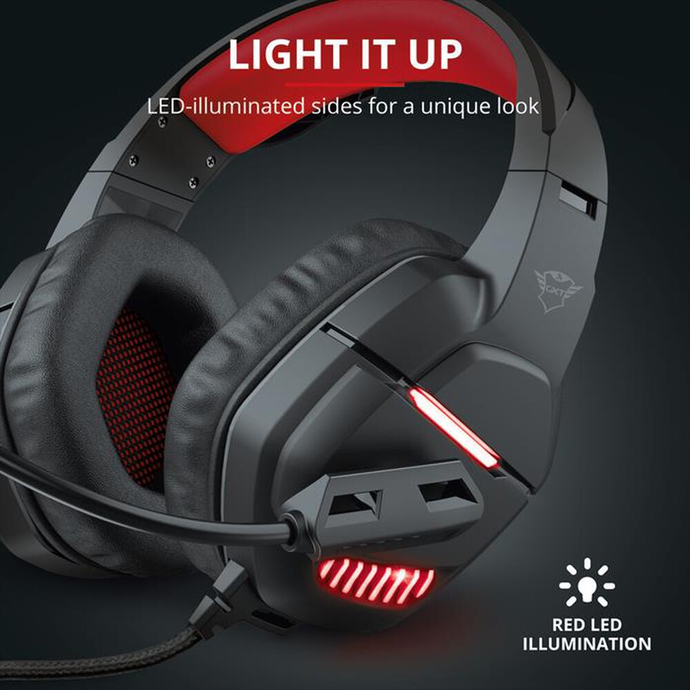 Immagine del prodotto TRUST - GXT448 NIXXO ILLUMINATED HEADSET-Black/Red