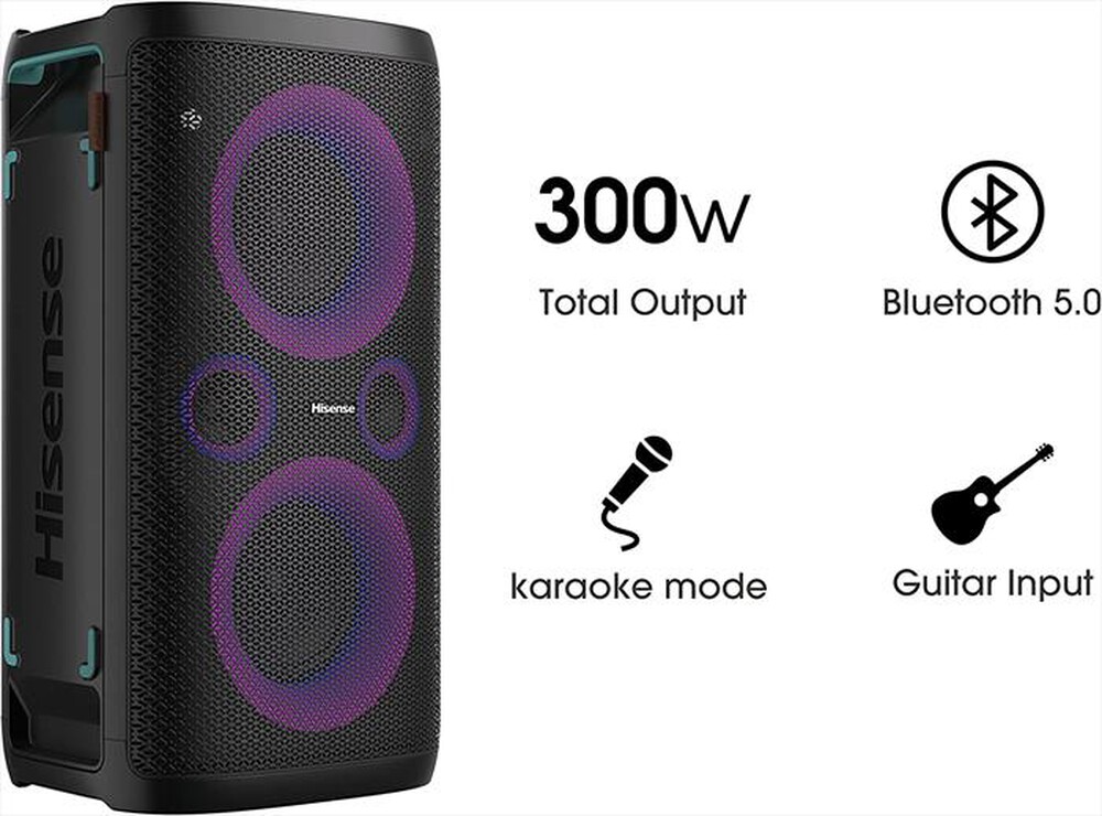Immagine del prodotto HISENSE - Cassa acustica portatile PARTY ROCKER ONE-Black