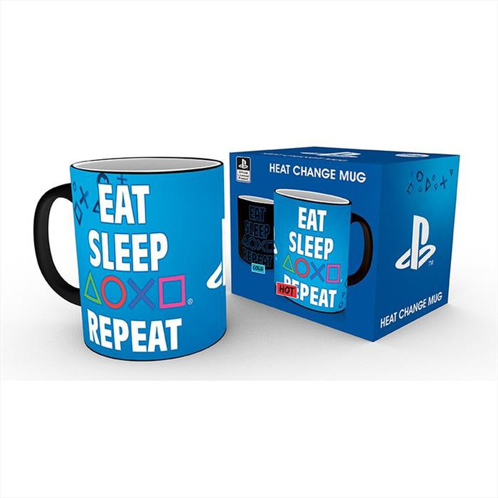 Immagine del prodotto ABYSSE - PLAYSTATION- Tazza MUG HEAT CHANGE 320ML EAT SLEEP-multicolore