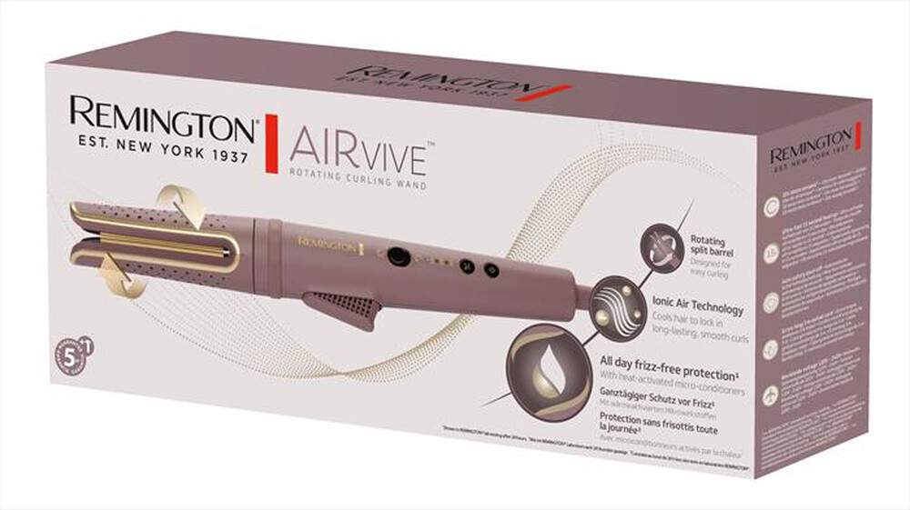 Immagine del prodotto REMINGTON - Ferro Arricciacapelli Rotante AIRVive CI8930-rosa malva