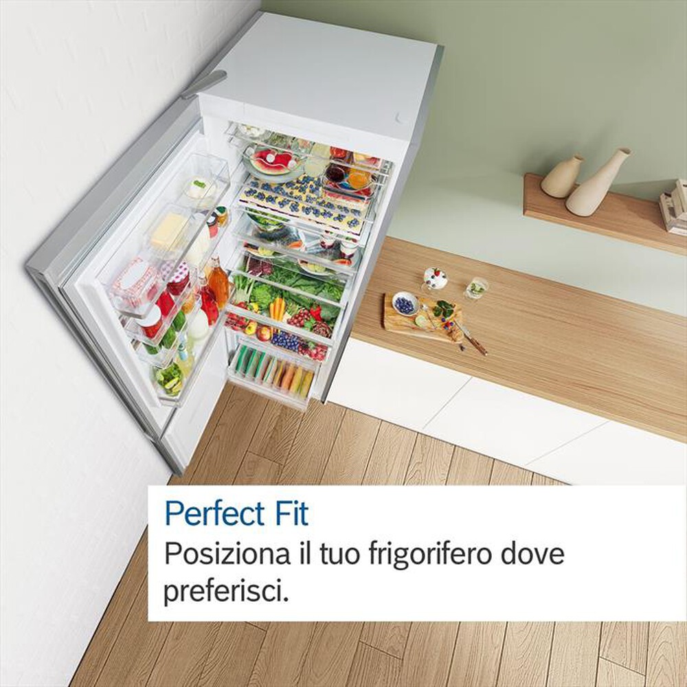 Immagine del prodotto BOSCH - Frigorifero Combinato KGN367LDF Classe D 186x60 cm-Metal look