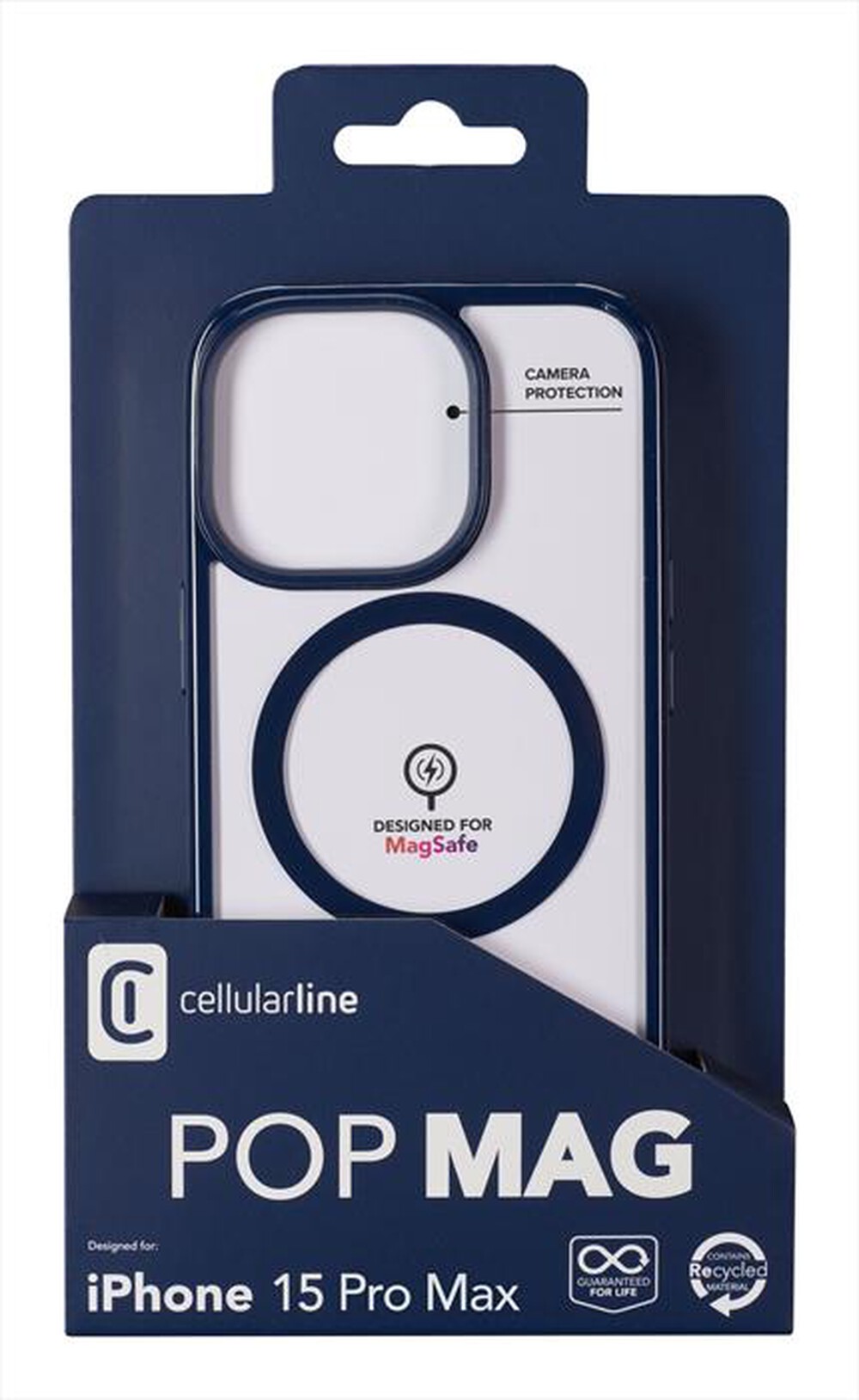 Immagine del prodotto CELLULARLINE - Custodia Pop Mag iPhone 15 Pro Max POPMAGIPH15PRMB-Blu