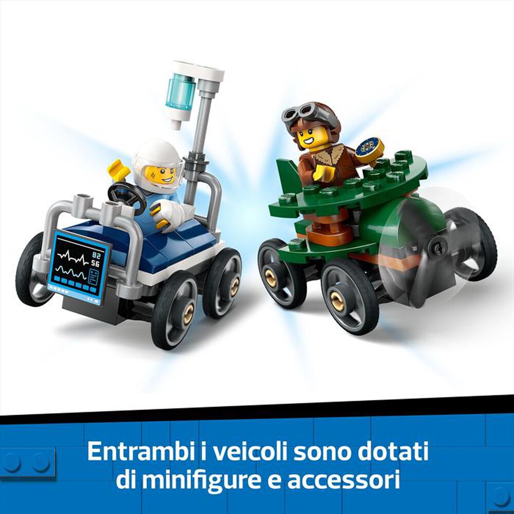 Immagine del prodotto LEGO - CITY Veicoli da corsa aereo letto d&rsquo;ospedale 60459