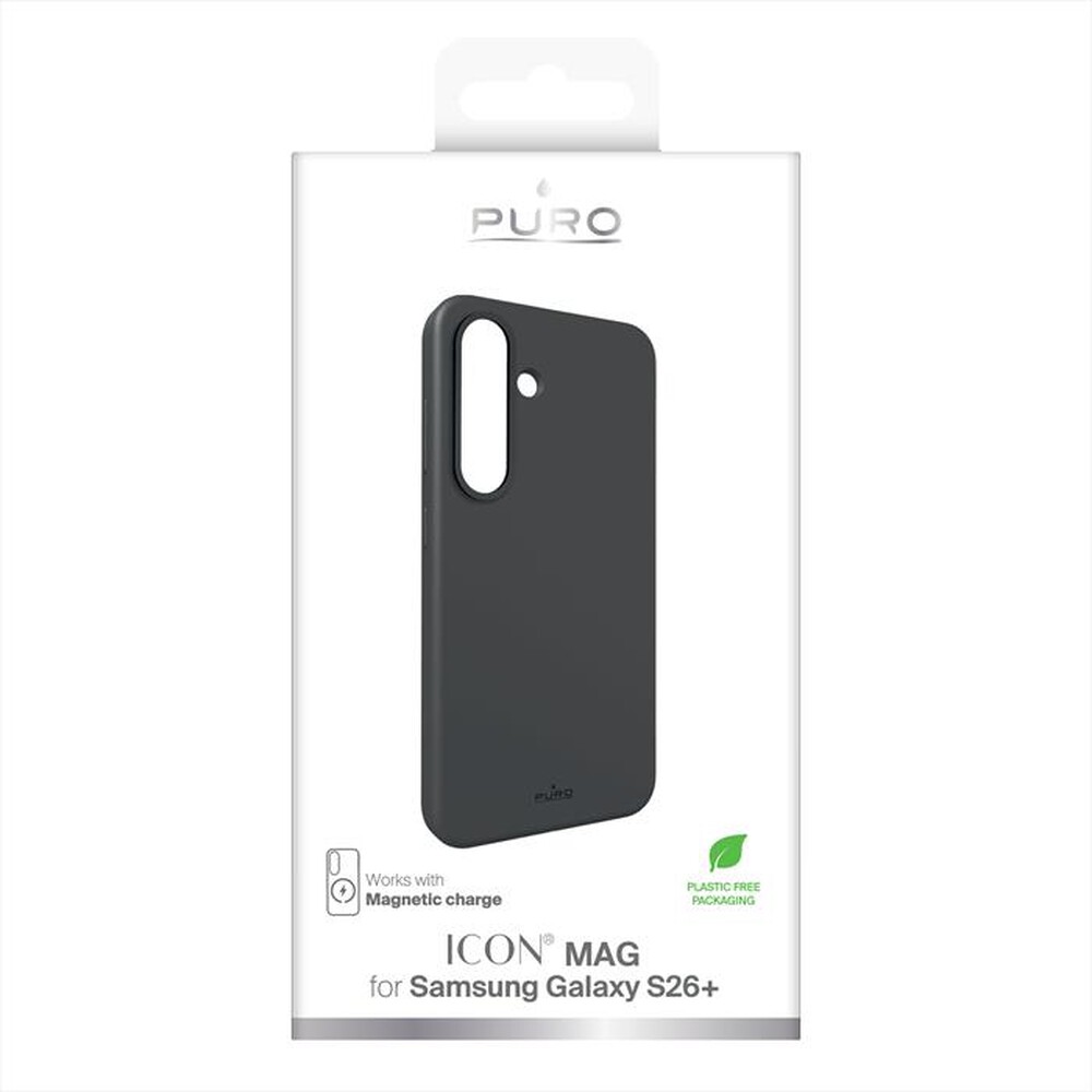 Immagine del prodotto PURO - Cover silicone liquido ICON MAG per Samsung S26+-Nero