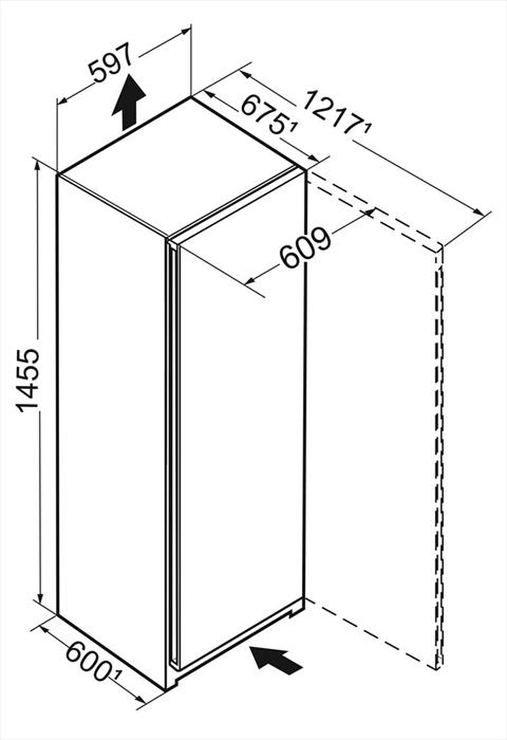 Immagine del prodotto LIEBHERR - Congelatore verticale FNE 4625-20 Classe E 199 lt-bianco