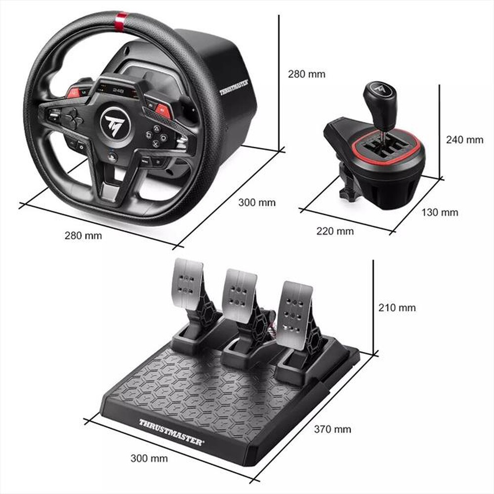 Immagine del prodotto THRUSTMASTER - Sistema di simulazione di guida T248R SHIFTER PACK-Nero