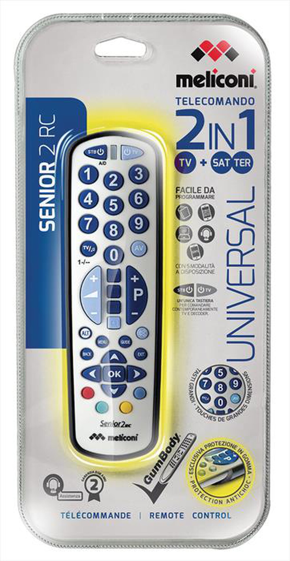 Immagine del prodotto MELICONI - Telecomando SENIOR 2  806167-Grigio