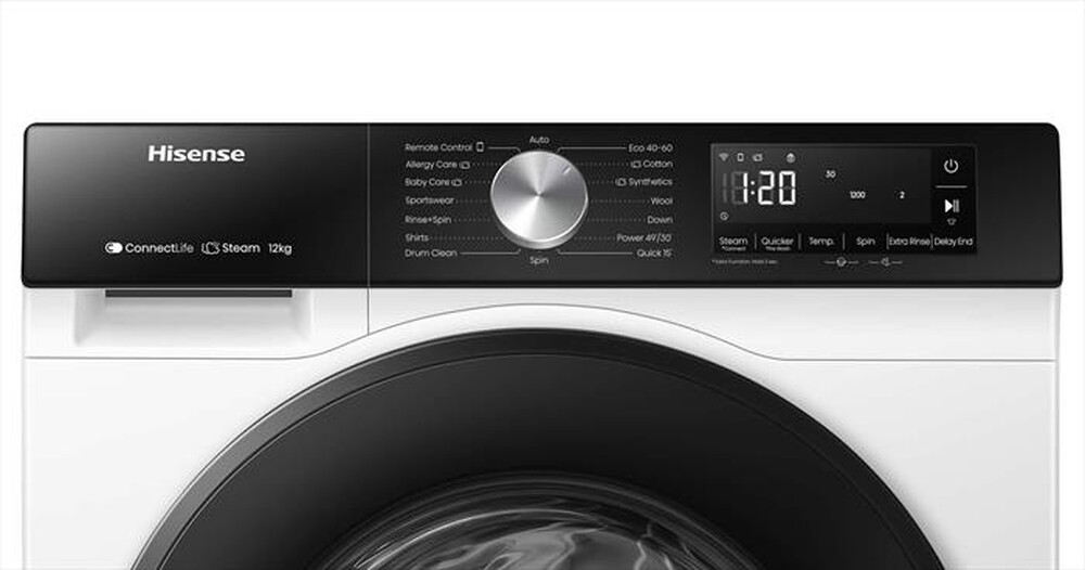 Immagine del prodotto HISENSE - Lavatrice WF3S1243BW3 12 Kg Classe A-Bianco