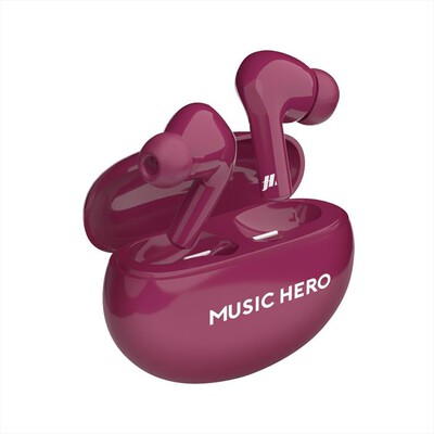 MUSIC HERO - Auricolare Bluetooth MHTWSBEATBTNORV-Viola