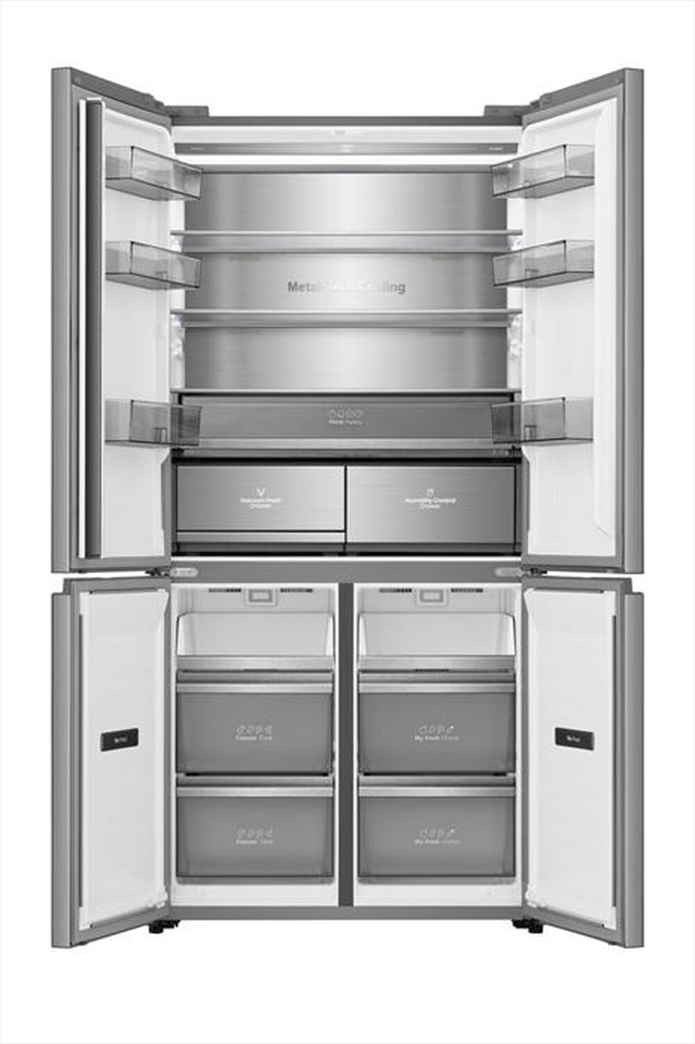 Immagine del prodotto HISENSE - Frigorifero 4 porte RQ768N4GVE Classe E 591lt-Grigio