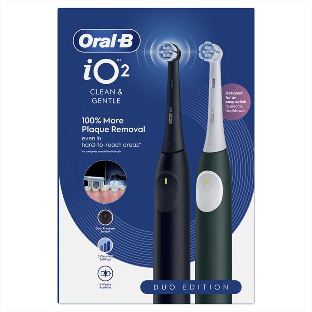 Immagine del prodotto ORAL-B - Spazzolino elettrico IO2 DUO-Nero e Verde