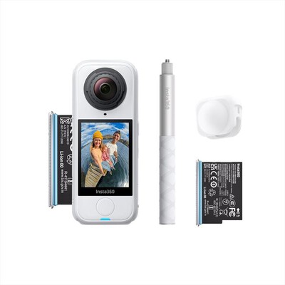 INSTA360 - Action Camera 360 in 8K X4 AIR STARTER BUNDLE-Bianco