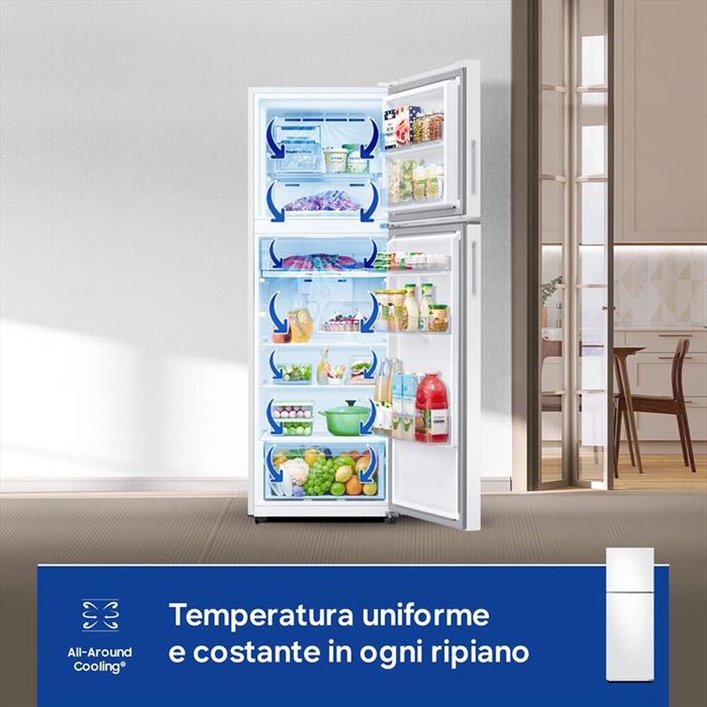 Immagine del prodotto SAMSUNG - Frigorifero 2 porte RT31CG5624WWES Classe E 305lt-Bianco
