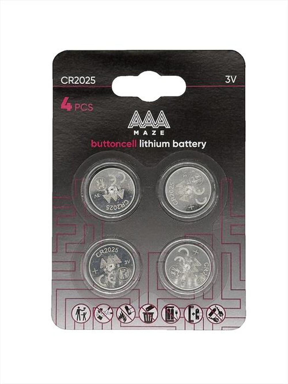 Immagine del prodotto AAAMAZE - PILE BUTTONCELL LITHIUM CR2025-Acciaio